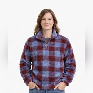 Unisex- Eddie Bauer Cabinscape sherpa high Pile Fleece size XL- NWOT